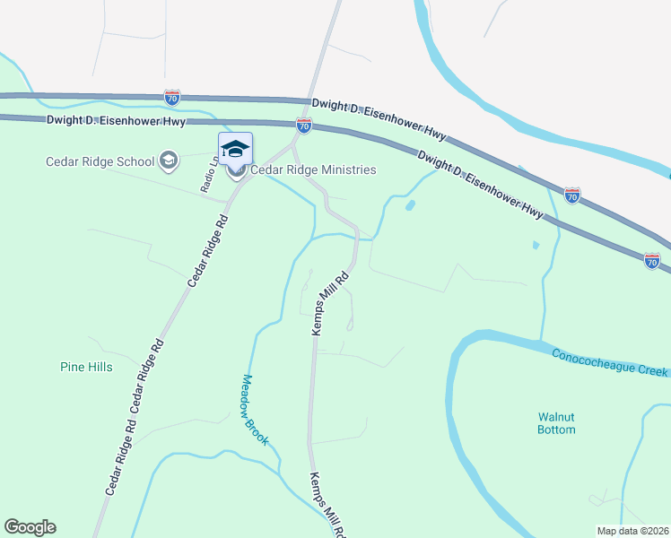 map of restaurants, bars, coffee shops, grocery stores, and more near 12070 Kemps Mill Road in Williamsport