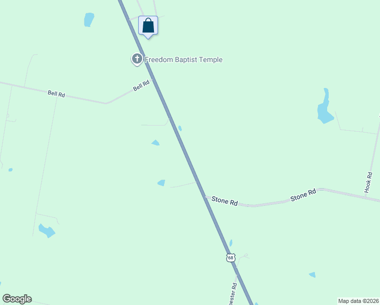 map of restaurants, bars, coffee shops, grocery stores, and more near 1260 U.S. 68 in Xenia