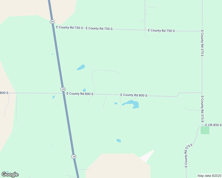 map of restaurants, bars, coffee shops, grocery stores, and more near 2460 East County Road 800 South in Clayton