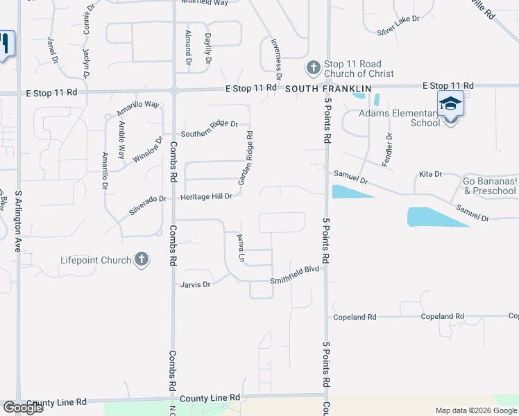 map of restaurants, bars, coffee shops, grocery stores, and more near 6722 Shoals Way in Indianapolis