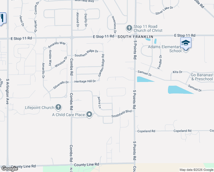 map of restaurants, bars, coffee shops, grocery stores, and more near 6722 Shoals Way in Indianapolis