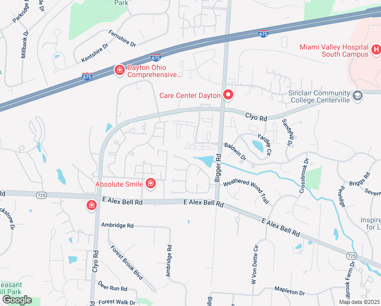 map of restaurants, bars, coffee shops, grocery stores, and more near 1410 Lake Pointe Way in Centerville