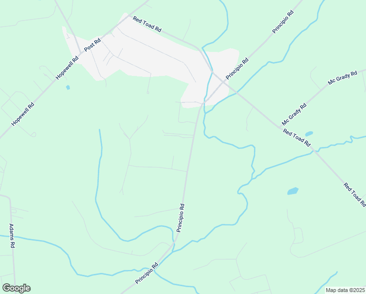 map of restaurants, bars, coffee shops, grocery stores, and more near 1521 Principio Road in Port Deposit