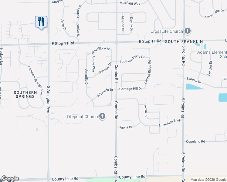 map of restaurants, bars, coffee shops, grocery stores, and more near 8344 Crosser Drive in Indianapolis