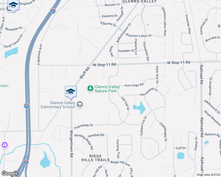 map of restaurants, bars, coffee shops, grocery stores, and more near 8202 Forward Pass Road in Indianapolis