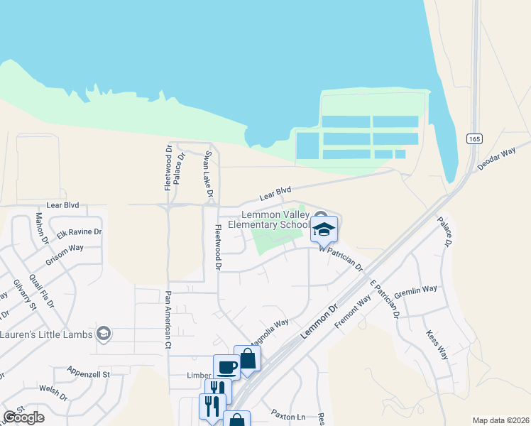 map of restaurants, bars, coffee shops, grocery stores, and more near 462 Compton Street in Reno