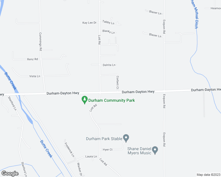 map of restaurants, bars, coffee shops, grocery stores, and more near 1764 Durham-Dayton Highway in Durham