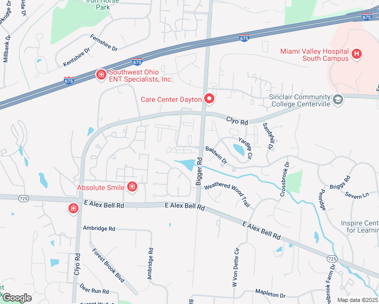 map of restaurants, bars, coffee shops, grocery stores, and more near 1510 Lake Pointe Way in Centerville