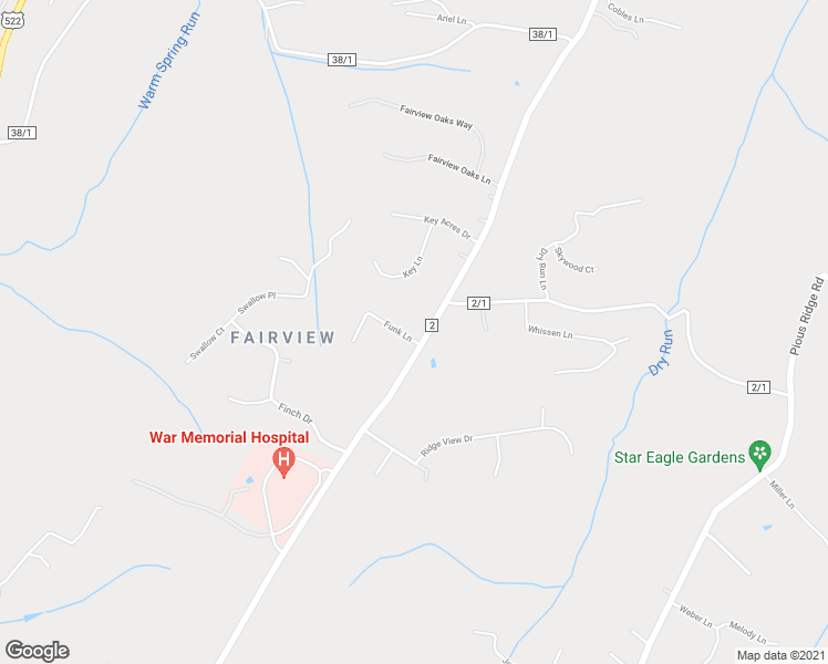 map of restaurants, bars, coffee shops, grocery stores, and more near 1769 Fairview Drive in Berkeley Springs