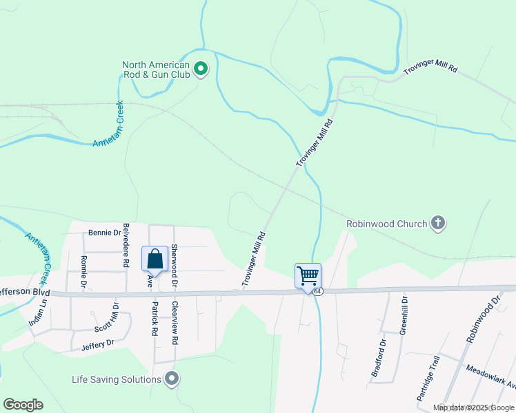 map of restaurants, bars, coffee shops, grocery stores, and more near Regent Circle in Washington County