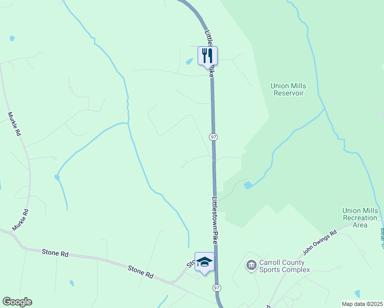 map of restaurants, bars, coffee shops, grocery stores, and more near 307 Crowl Road in Westminster