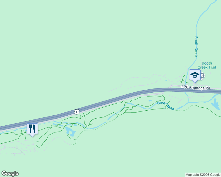 map of restaurants, bars, coffee shops, grocery stores, and more near 2331 Bald Mountain Road in Vail