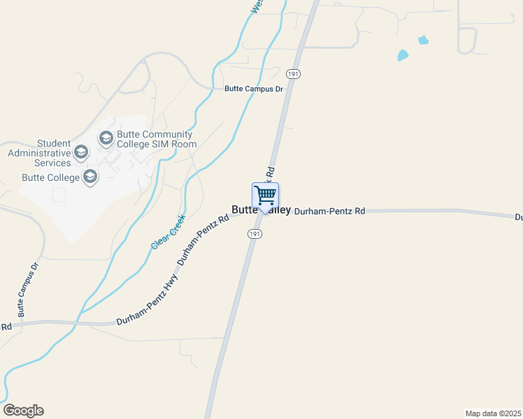 map of restaurants, bars, coffee shops, grocery stores, and more near 2920 Clark Road in Butte Valley