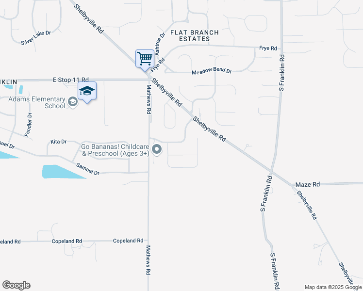 map of restaurants, bars, coffee shops, grocery stores, and more near 7828 Bentley Commons Drive in Indianapolis