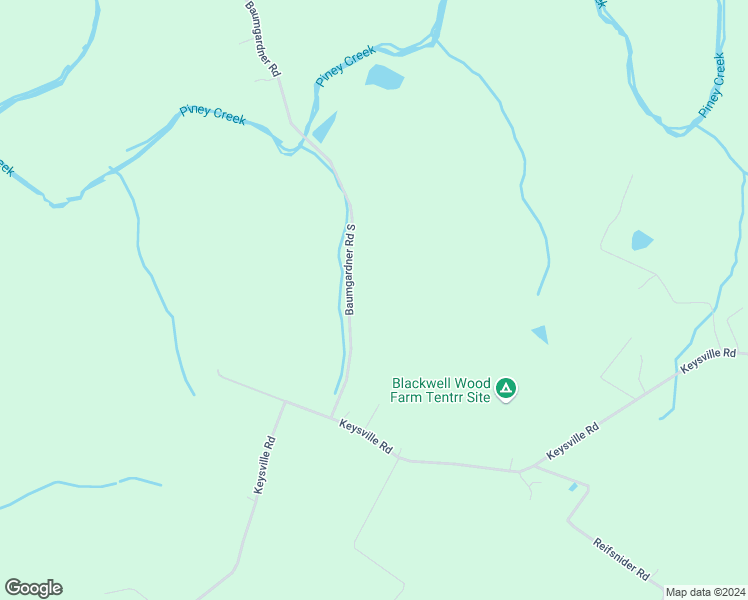 map of restaurants, bars, coffee shops, grocery stores, and more near 2559 Baumgardner Road South in Keymar