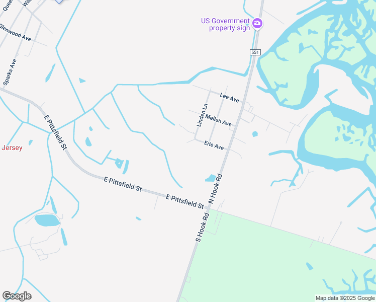 map of restaurants, bars, coffee shops, grocery stores, and more near 183 Erie Avenue in Pennsville