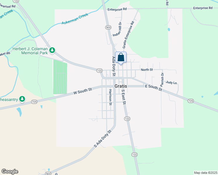 map of restaurants, bars, coffee shops, grocery stores, and more near in Gratis