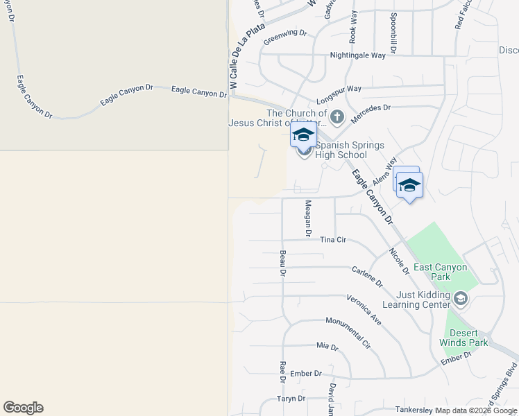 map of restaurants, bars, coffee shops, grocery stores, and more near 469 Beau Court in Spanish Springs