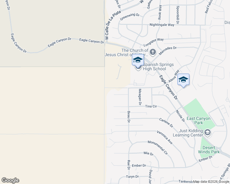 map of restaurants, bars, coffee shops, grocery stores, and more near 469 Beau Court in Spanish Springs