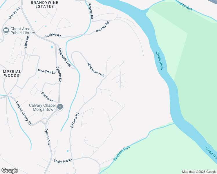map of restaurants, bars, coffee shops, grocery stores, and more near 548 Ed Dunn Road in Morgantown