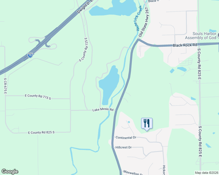 map of restaurants, bars, coffee shops, grocery stores, and more near 7914 Indiana 267 in Plainfield