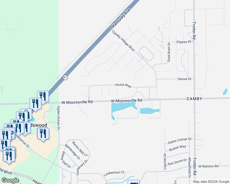 map of restaurants, bars, coffee shops, grocery stores, and more near 7922 Hydrangea Court in Indianapolis