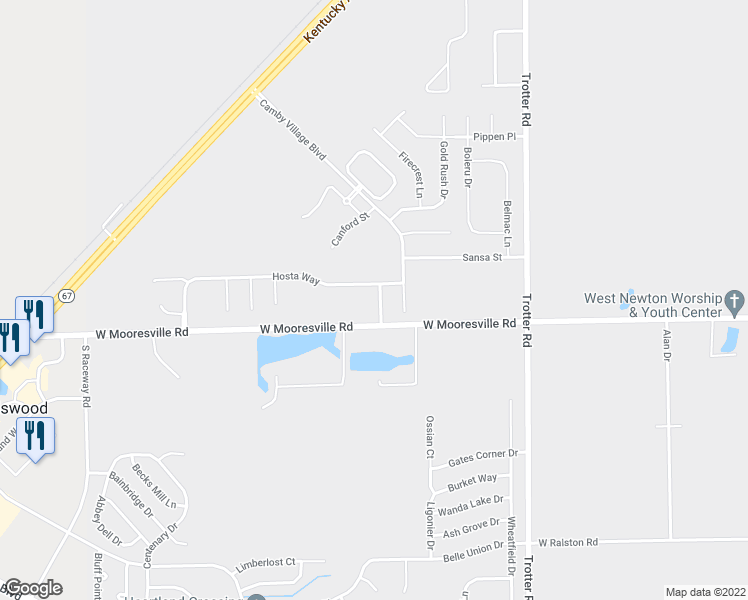 map of restaurants, bars, coffee shops, grocery stores, and more near 7922 Liberty School Lane in Indianapolis