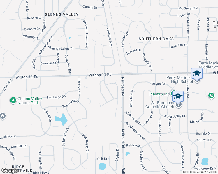 map of restaurants, bars, coffee shops, grocery stores, and more near 8111 Maple Stream Boulevard in Indianapolis