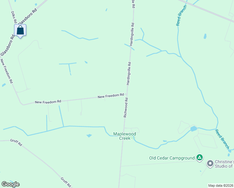 map of restaurants, bars, coffee shops, grocery stores, and more near 5 New Freedom Road in Salem County