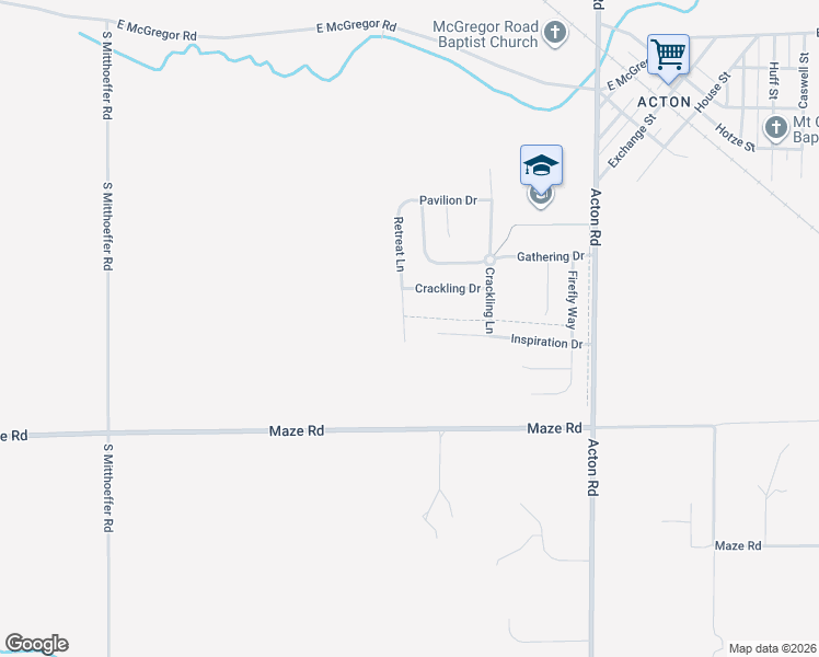map of restaurants, bars, coffee shops, grocery stores, and more near 8249 Retreat Lane in Indianapolis