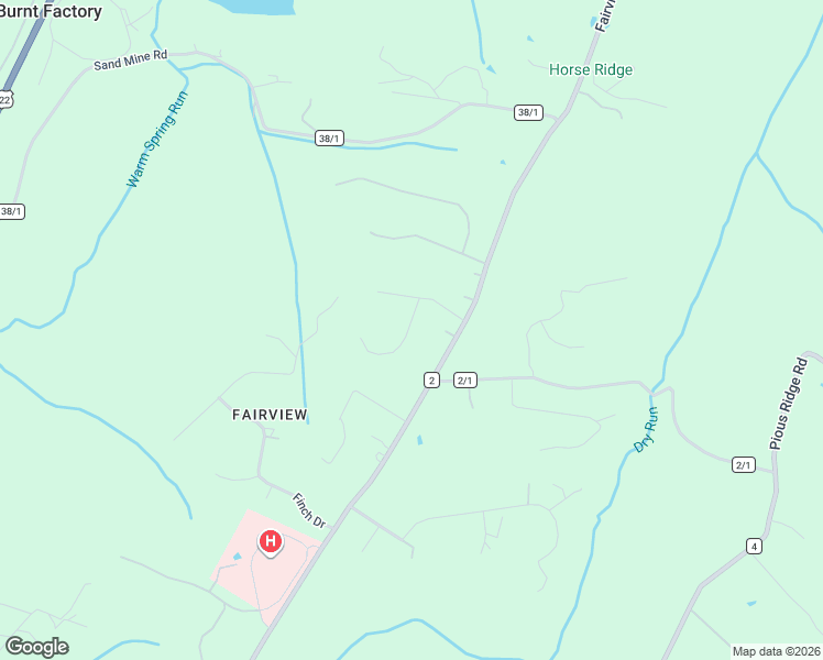 map of restaurants, bars, coffee shops, grocery stores, and more near 127 Key Acres Drive in Berkeley Springs