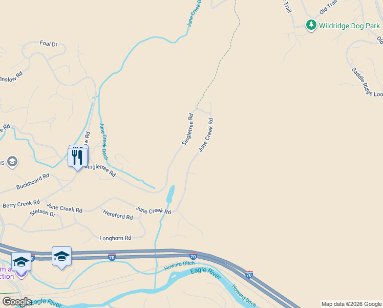 map of restaurants, bars, coffee shops, grocery stores, and more near 260 Singletree Road in Edwards