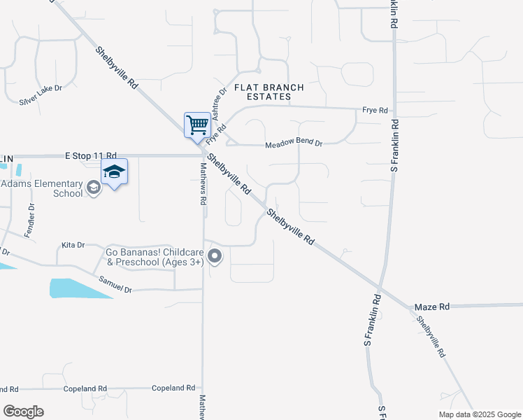 map of restaurants, bars, coffee shops, grocery stores, and more near 7960 Bentley Commons Drive in Indianapolis