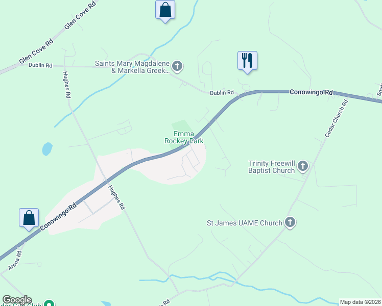 map of restaurants, bars, coffee shops, grocery stores, and more near 4041 Conowingo Road in Darlington