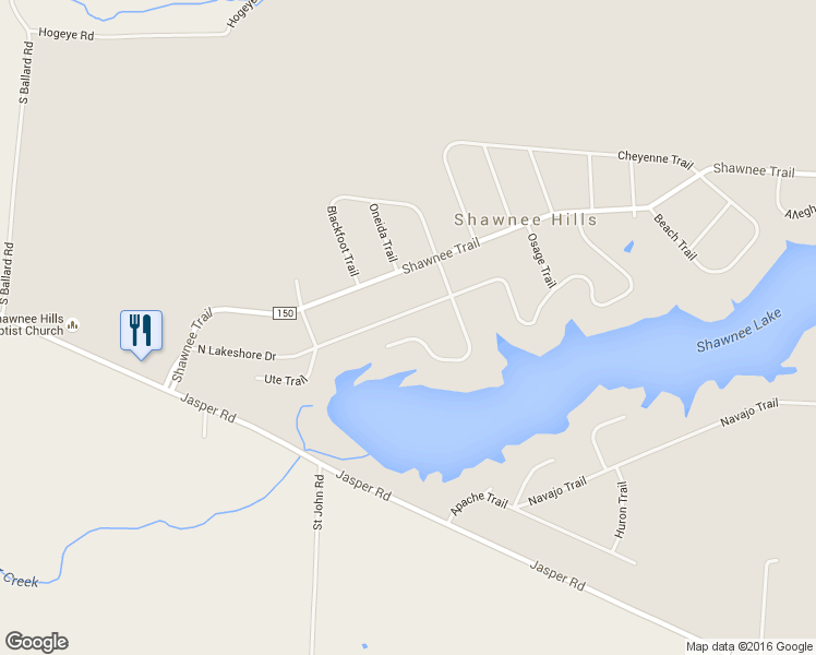 map of restaurants, bars, coffee shops, grocery stores, and more near 921 Blackfoot Trail in Jamestown