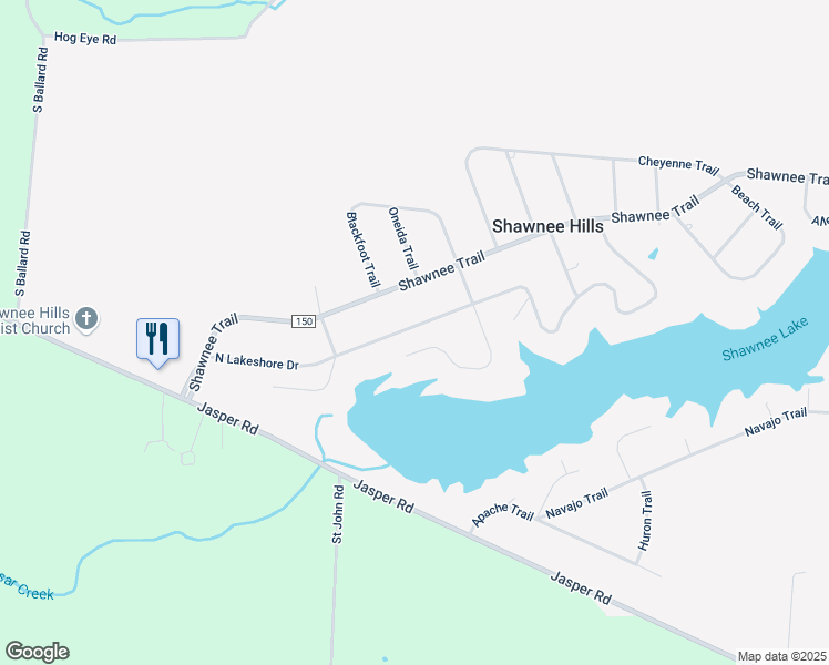 map of restaurants, bars, coffee shops, grocery stores, and more near 921 Blackfoot Trail in Jamestown