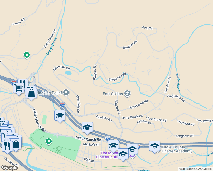 map of restaurants, bars, coffee shops, grocery stores, and more near 440 Winslow Road in Edwards