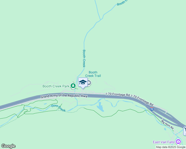 map of restaurants, bars, coffee shops, grocery stores, and more near 3090 Booth Falls Court in Vail