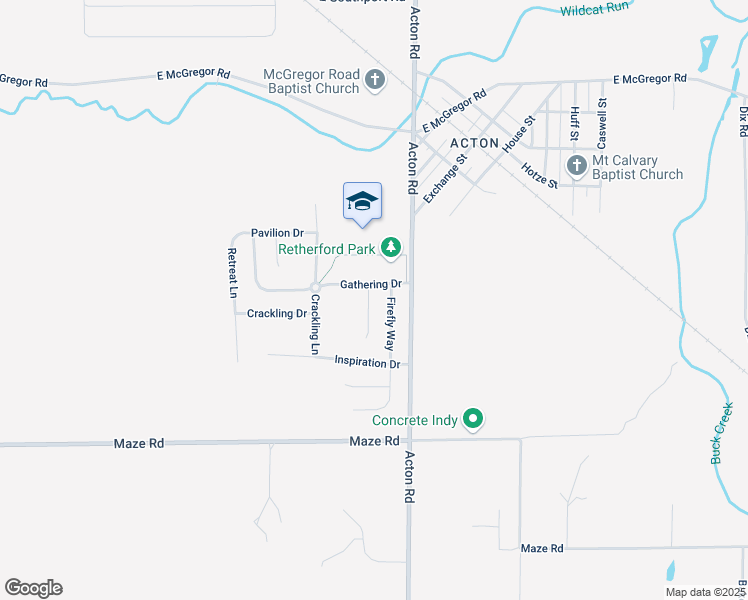map of restaurants, bars, coffee shops, grocery stores, and more near 8149 Gathering Circle in Indianapolis