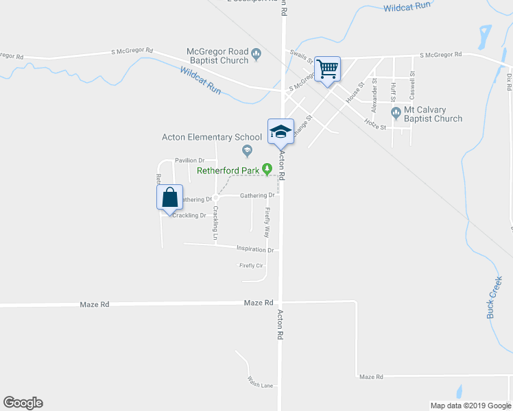 map of restaurants, bars, coffee shops, grocery stores, and more near 8223 Gathering Circle in Indianapolis
