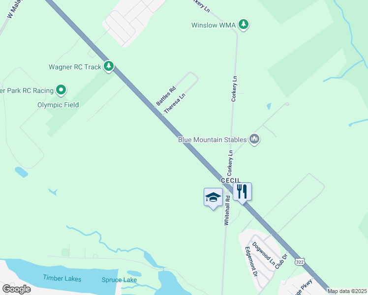 map of restaurants, bars, coffee shops, grocery stores, and more near in Monroe