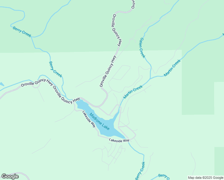 map of restaurants, bars, coffee shops, grocery stores, and more near 0 Meadow Lane Drive in Berry Creek