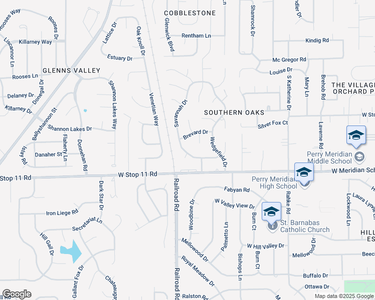map of restaurants, bars, coffee shops, grocery stores, and more near 7851 Savannah Drive in Indianapolis