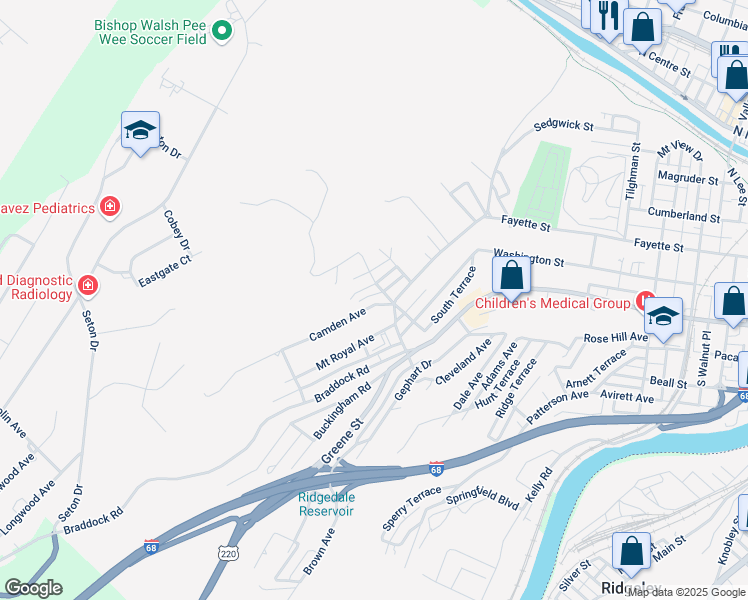 map of restaurants, bars, coffee shops, grocery stores, and more near 810 MacDonald Terrace in Cumberland