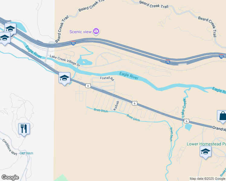 map of restaurants, bars, coffee shops, grocery stores, and more near 32700 U.S. 6 in Edwards