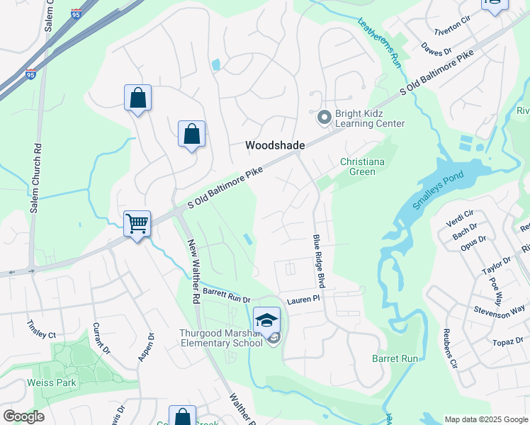 map of restaurants, bars, coffee shops, grocery stores, and more near 628 Candlestick Lane in Newark