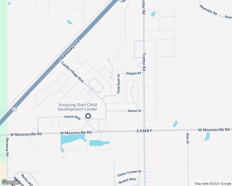 map of restaurants, bars, coffee shops, grocery stores, and more near 8520 Gold Rush Way in Indianapolis