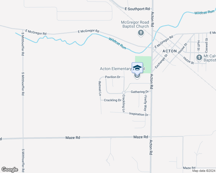 map of restaurants, bars, coffee shops, grocery stores, and more near 8107 Gathering Lane in Indianapolis