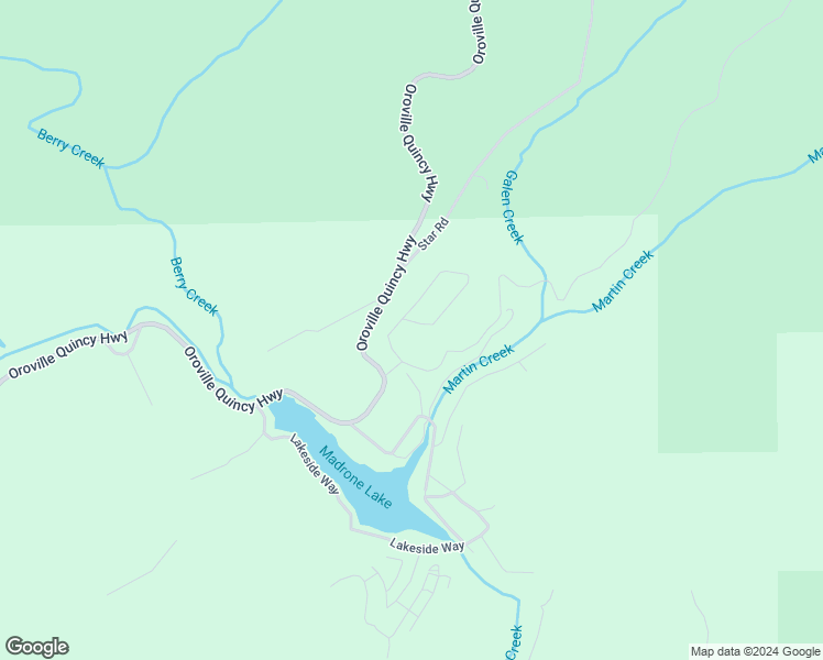 map of restaurants, bars, coffee shops, grocery stores, and more near 2 Trillium Way in Berry Creek
