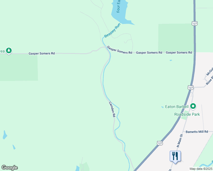 map of restaurants, bars, coffee shops, grocery stores, and more near 726 Gasper Somers Road in Camden